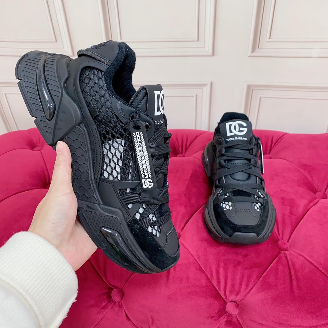Dolce & Gabbana Mixed-Material Airmaster Sneakers - DopestKickz