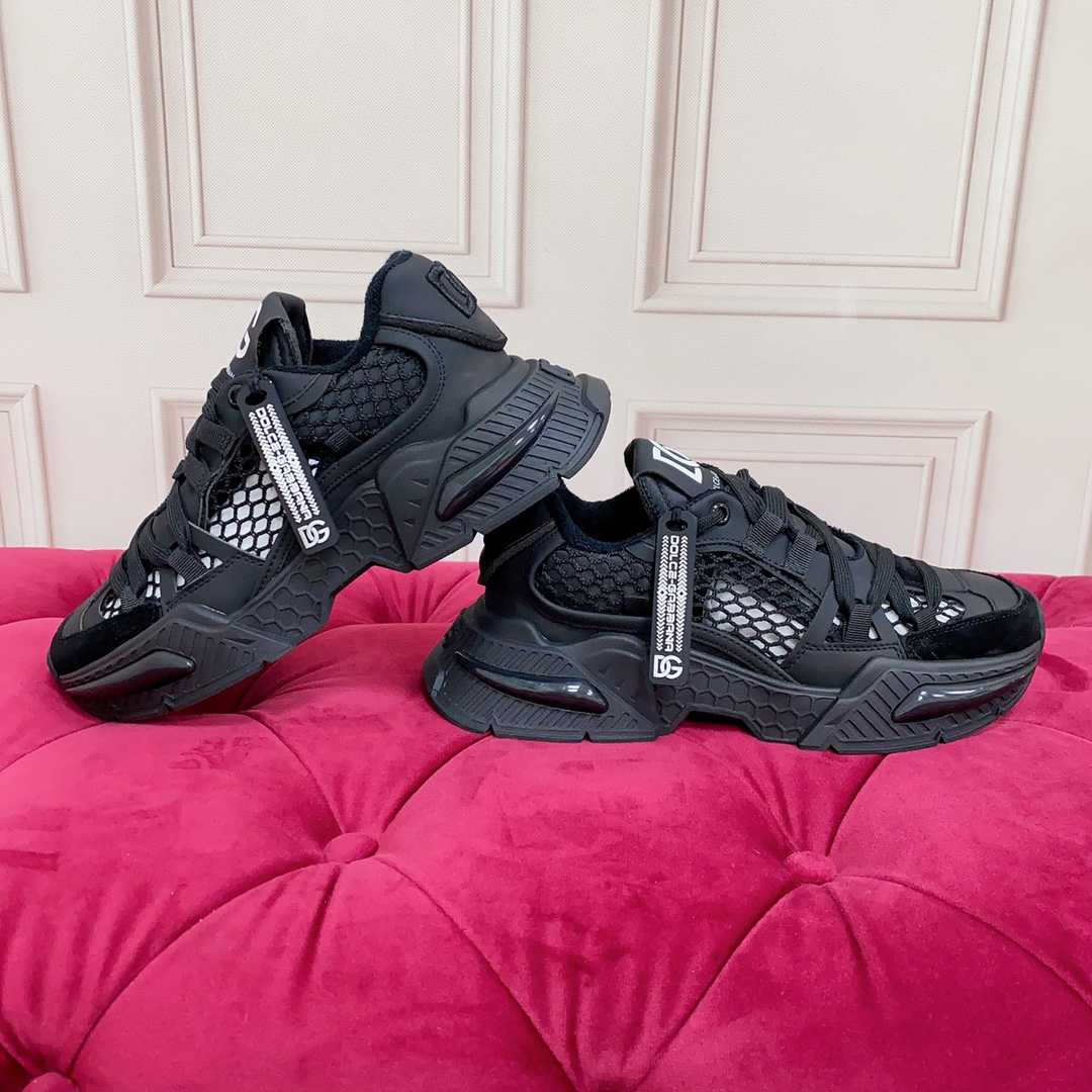 Dolce & Gabbana Mixed-Material Airmaster Sneakers - DopestKickz