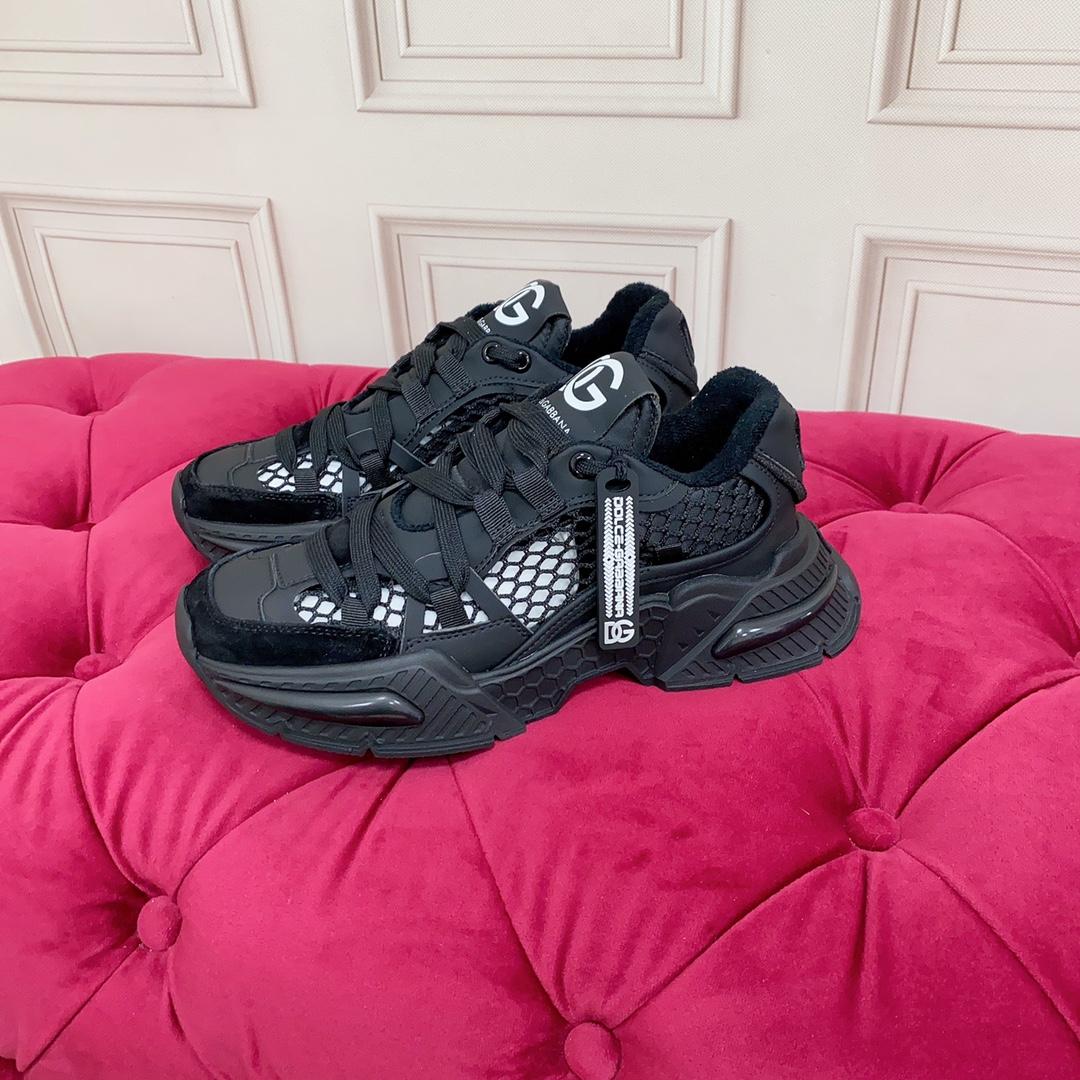 Dolce & Gabbana Mixed-Material Airmaster Sneakers - DopestKickz