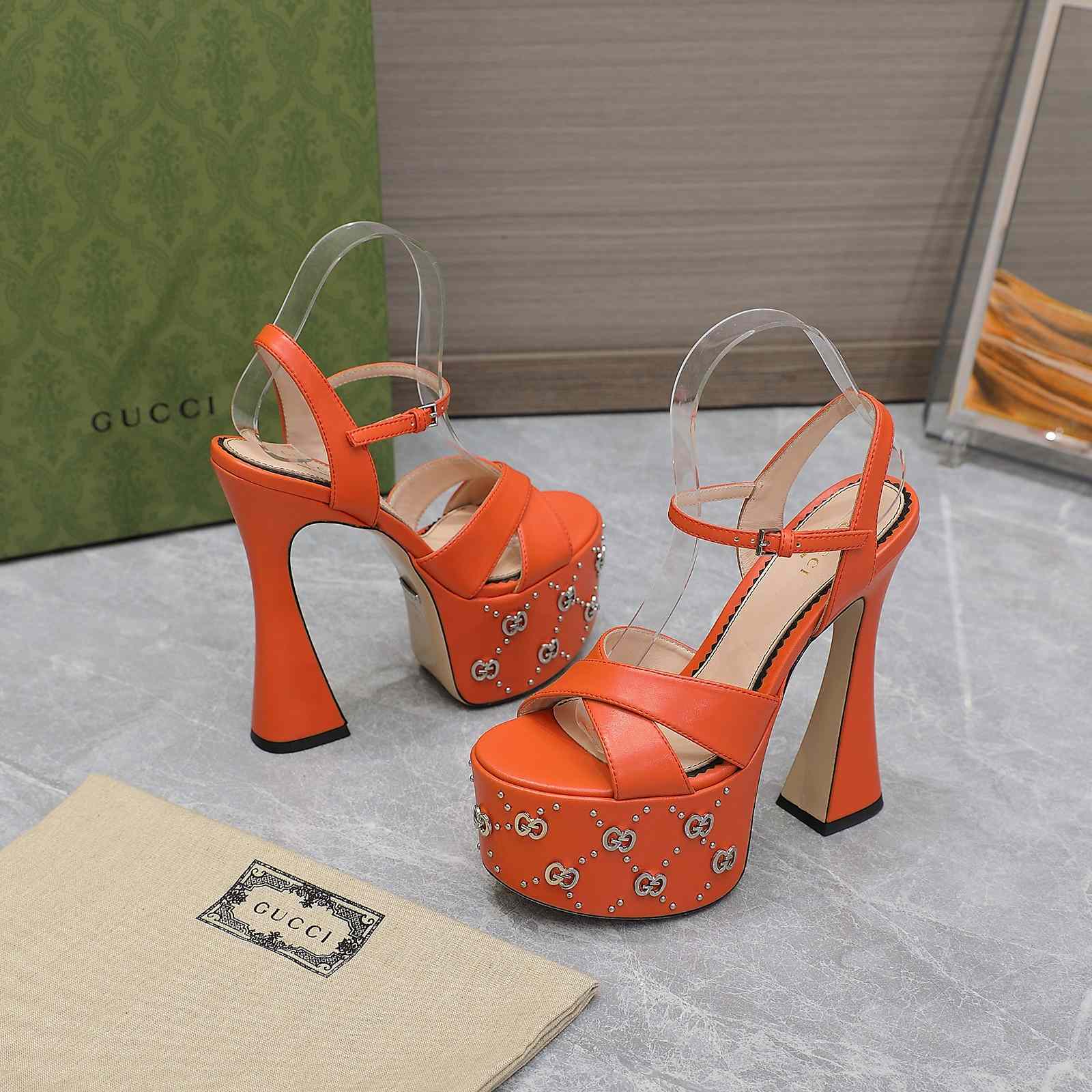 Gucci Women's Interlocking G Studs Sandal - DopestKickz