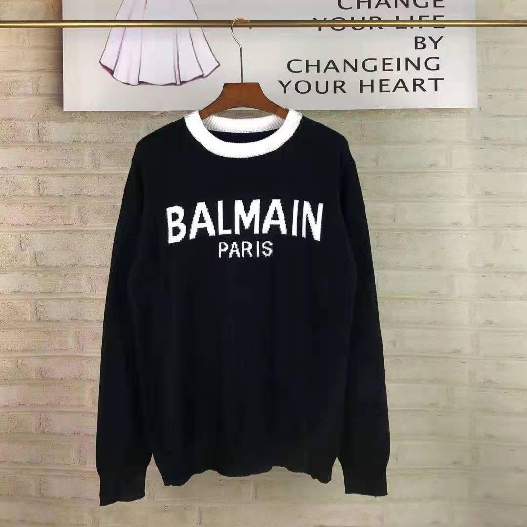 Balmain Wool Jumper With Balmain Logo - DopestKickz