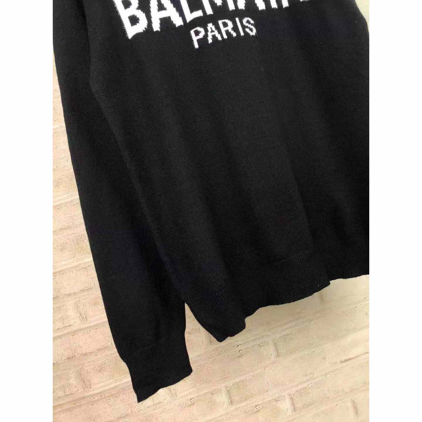Balmain Wool Jumper With Balmain Logo - DopestKickz