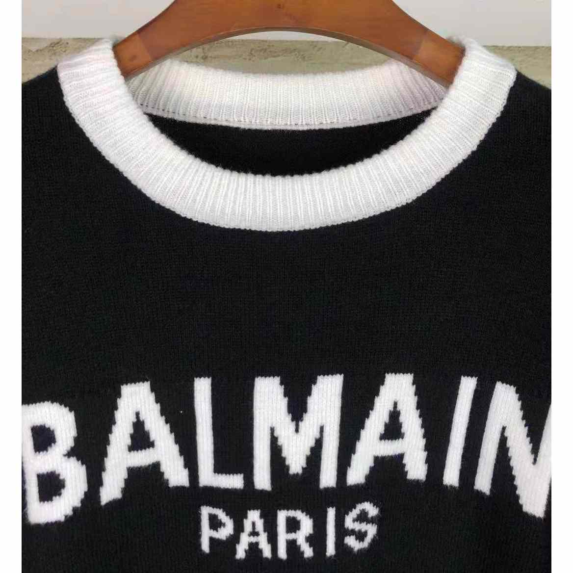 Balmain Wool Jumper With Balmain Logo - DopestKickz