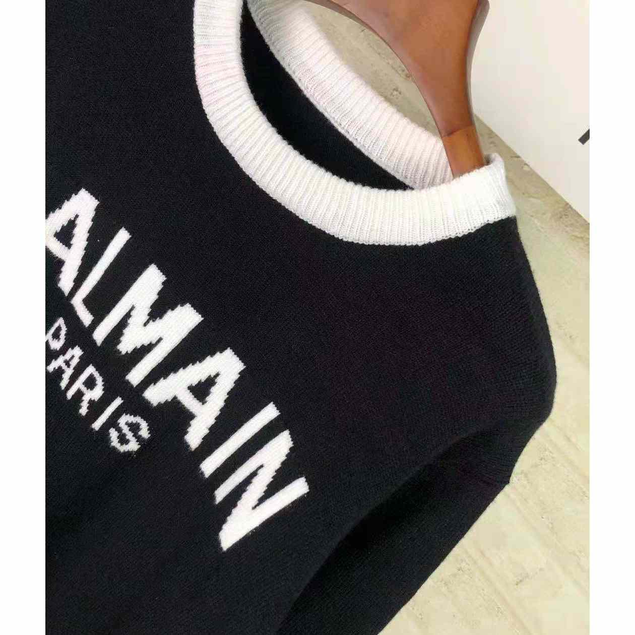 Balmain Wool Jumper With Balmain Logo - DopestKickz