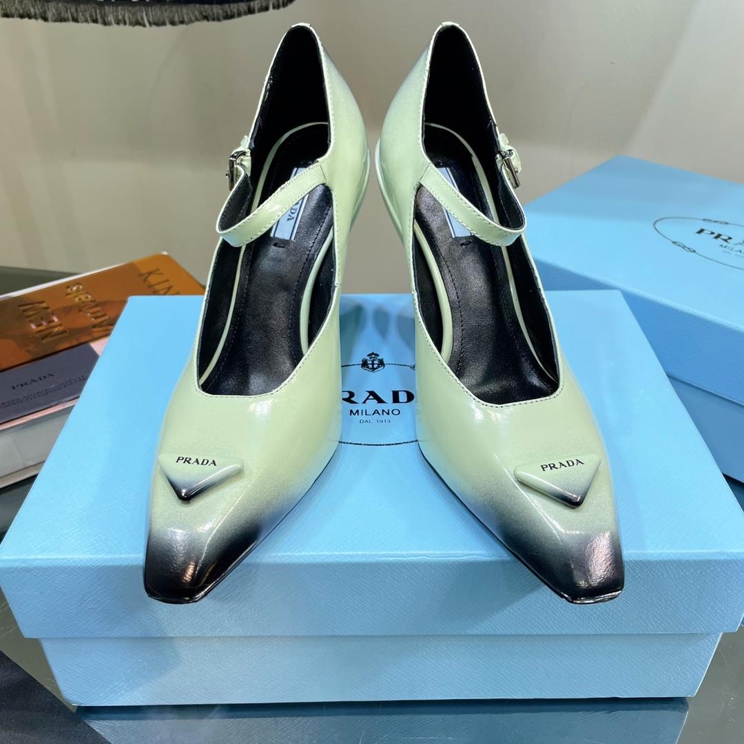 Prada Brushed Leather Pumps - DopestKickz