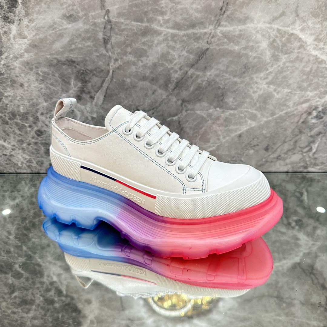 Alexander Mqueen Tread Slick Low Lace Up Sneaker  - DopestKickz