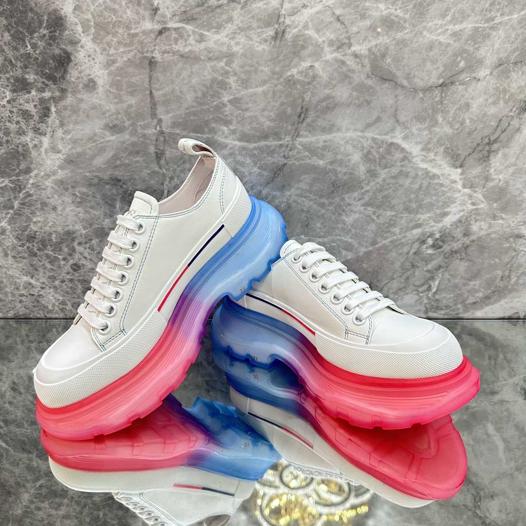 Alexander Mqueen Tread Slick Low Lace Up Sneaker  - DopestKickz