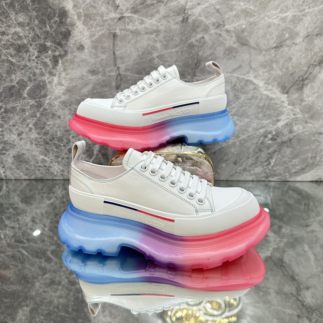 Alexander Mqueen Tread Slick Low Lace Up Sneaker  - DopestKickz