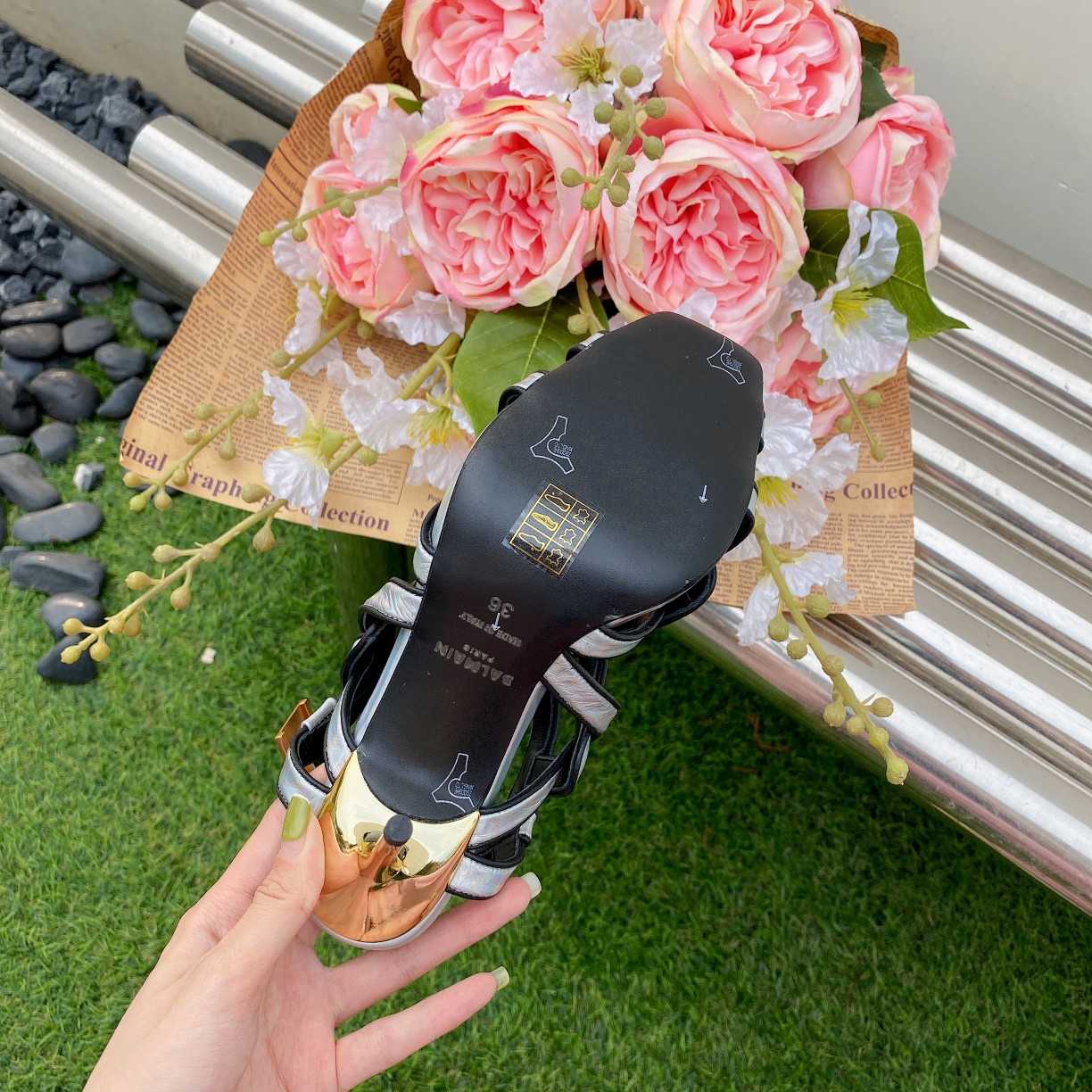 Balmain Suede Urania Sandals—Heel height：105mm - DopestKickz