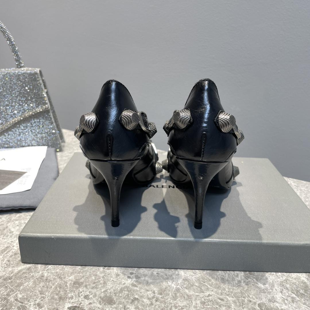 Balenciaga Cagole 90mm Pump In Black - DopestKickz