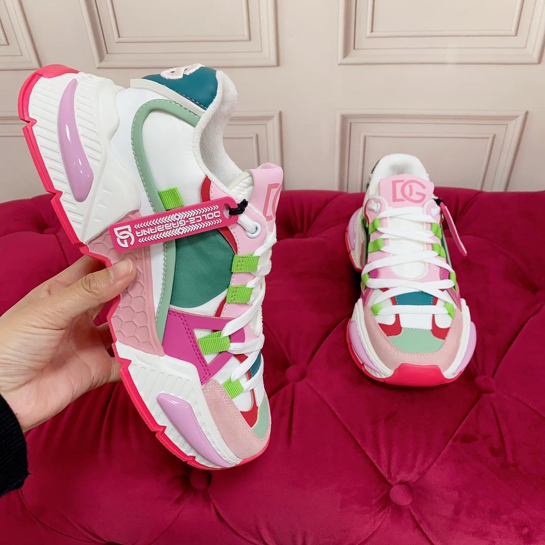 Dolce & Gabbana Mixed-Material Airmaster Sneakers - DopestKickz