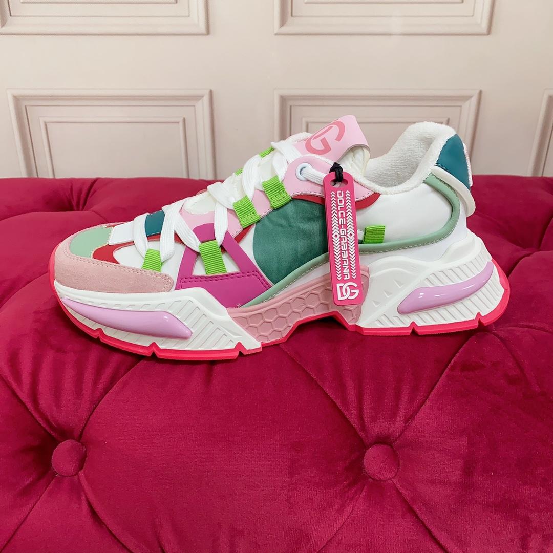 Dolce & Gabbana Mixed-Material Airmaster Sneakers - DopestKickz