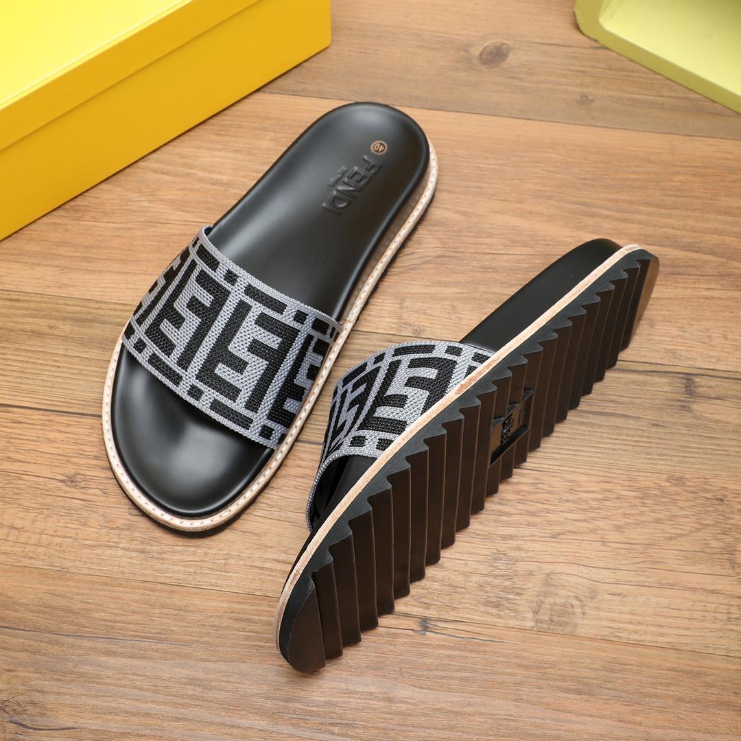 Fendi FF Logo Slides - DopestKickz