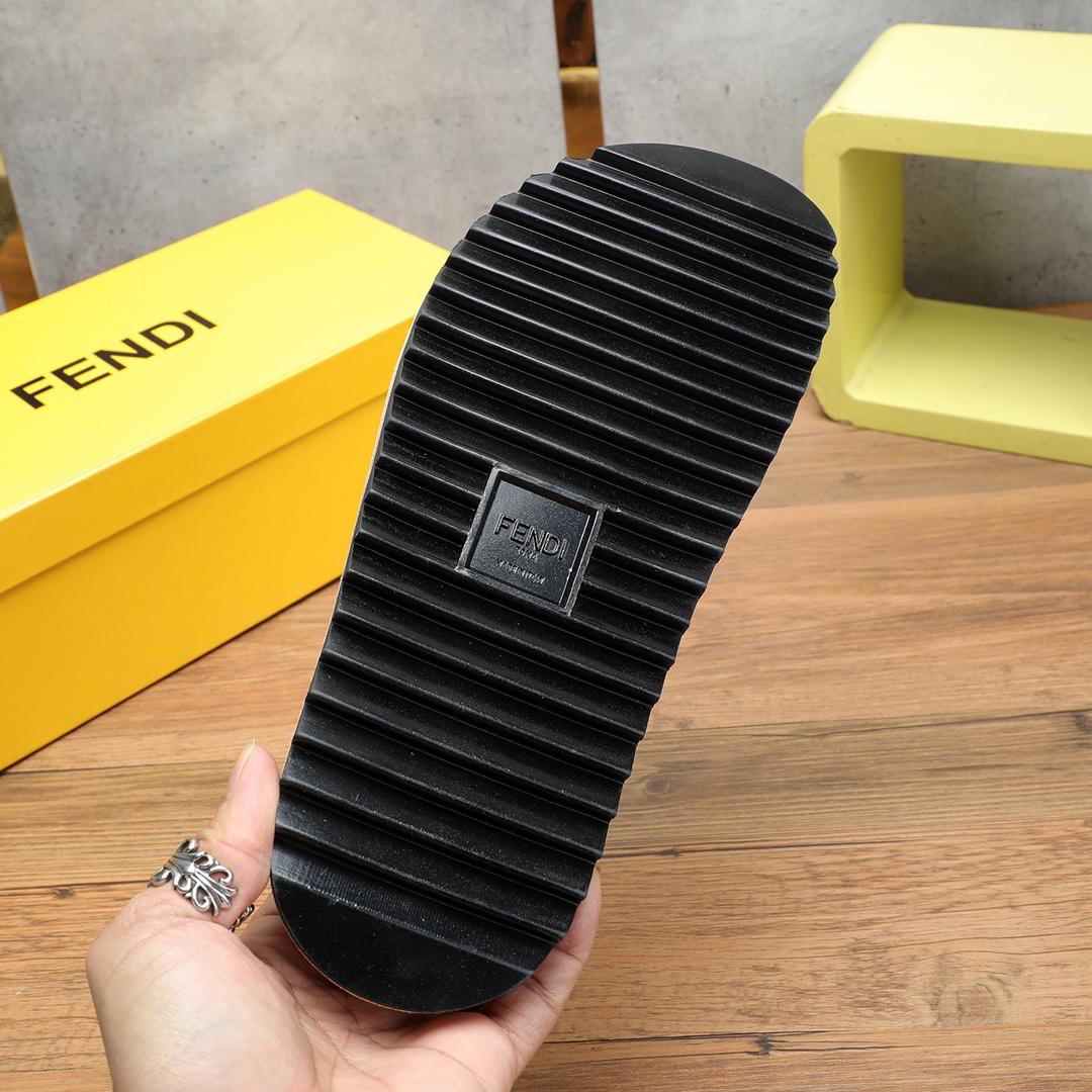Fendi FF Logo Slides - DopestKickz