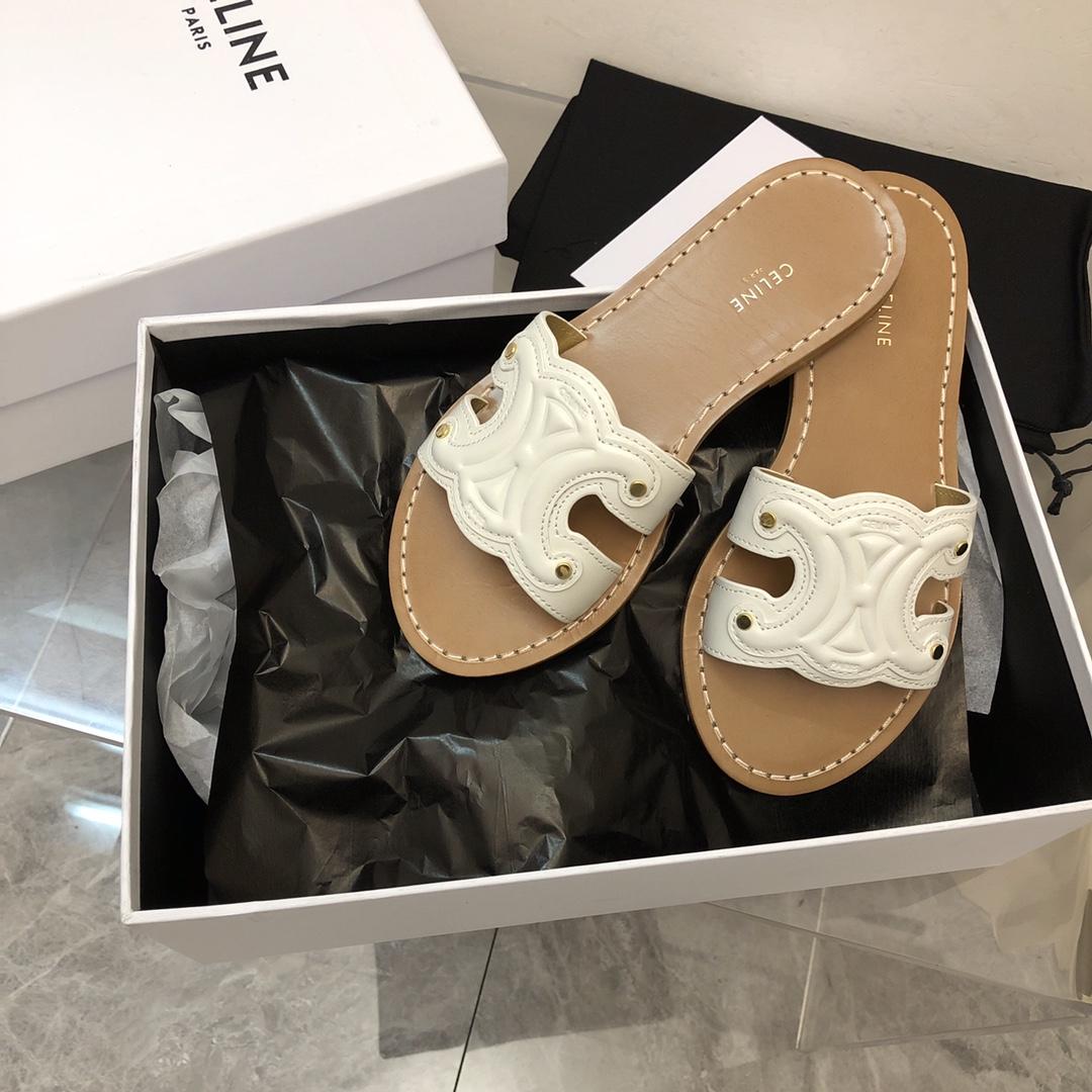 Celine Triomphe Mule In Calfskin - DopestKickz