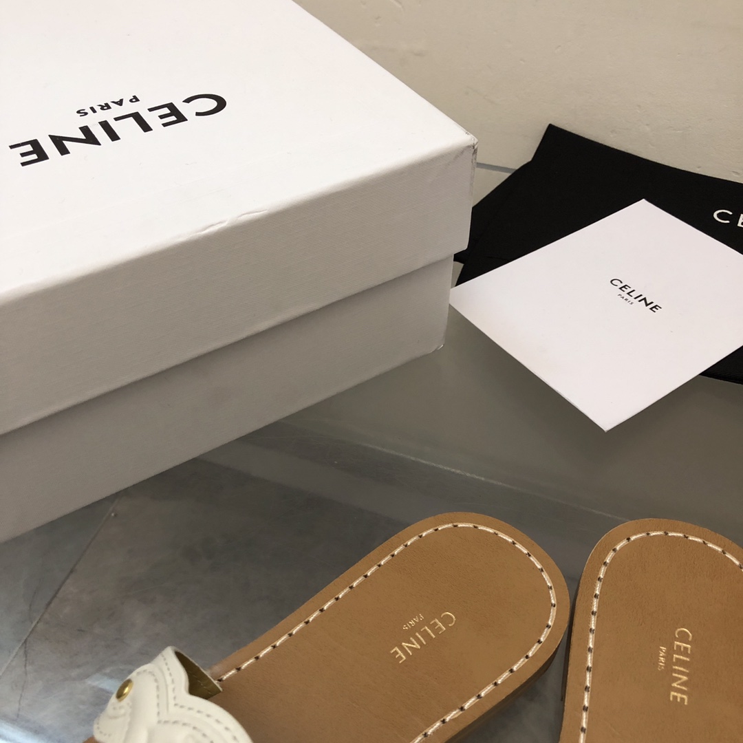 Celine Triomphe Mule In Calfskin - DopestKickz