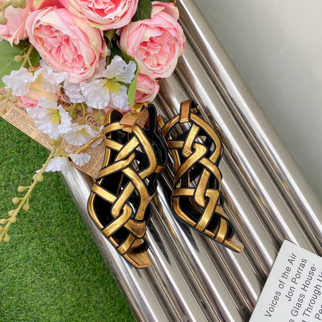 Balmain Suede Urania Sandals—Heel height：105mm - DopestKickz