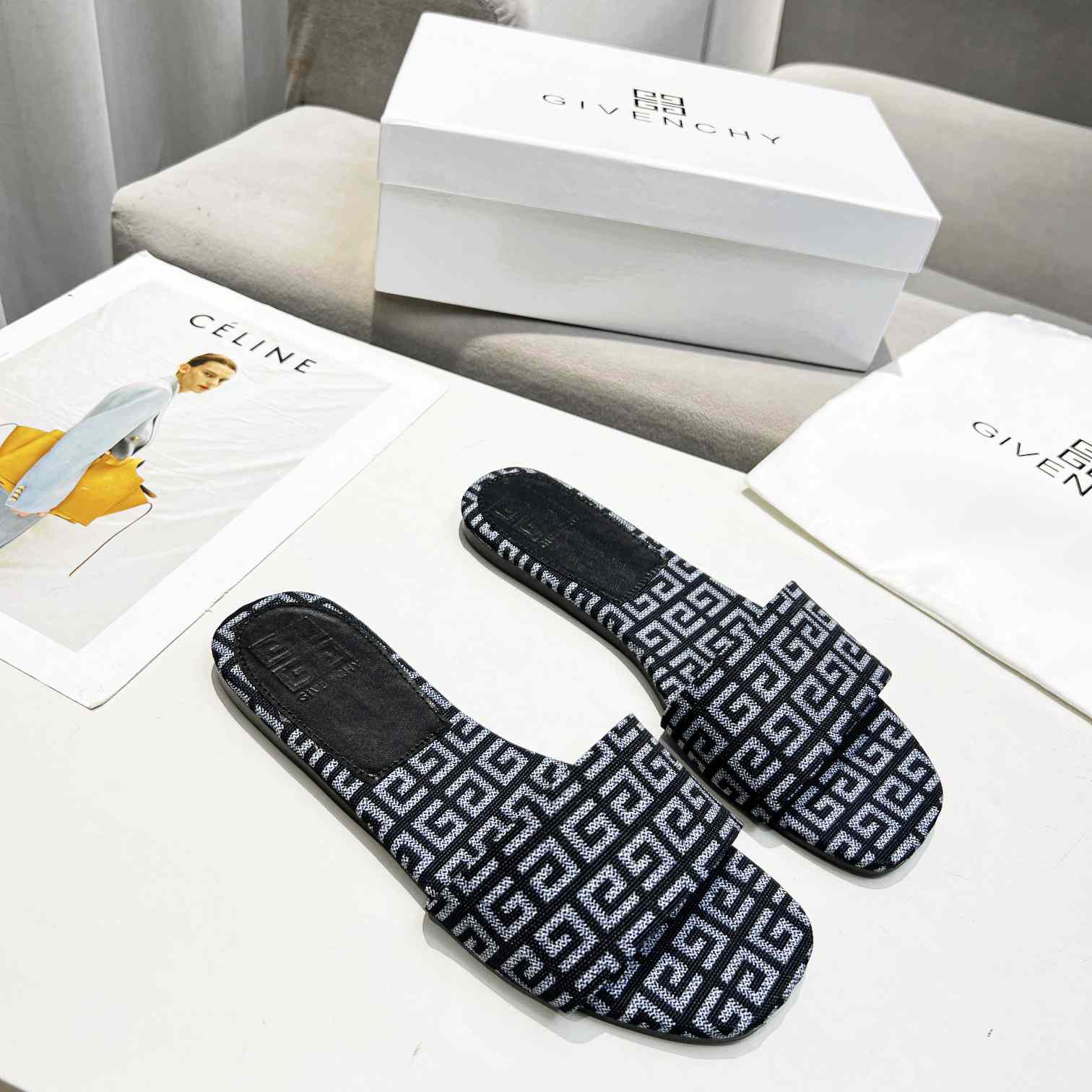 Givenchy 4G Flat Mule Sandals - DopestKickz