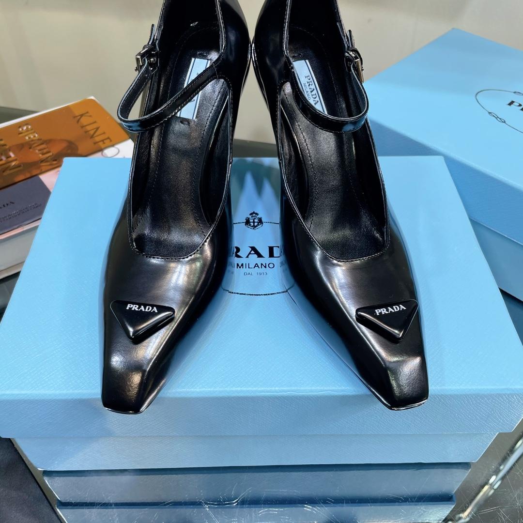 Prada Brushed Leather Pumps - DopestKickz