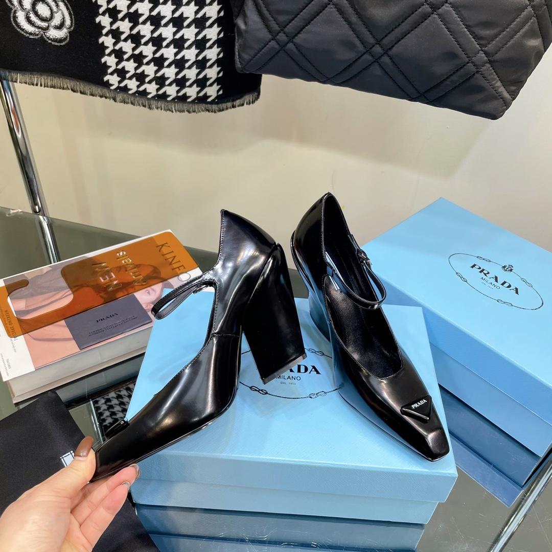 Prada Brushed Leather Pumps - DopestKickz