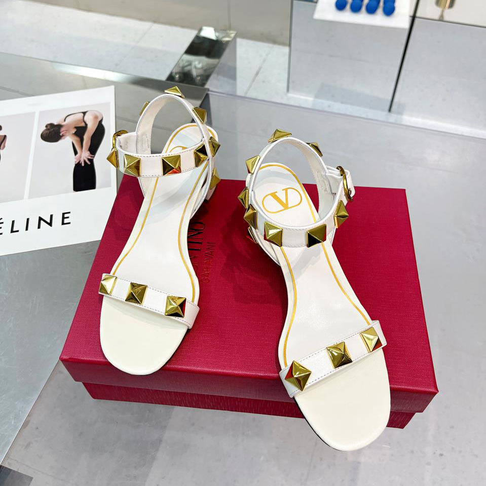 Valenti Roman Stud Calfskin Sandal   60mm - DopestKickz