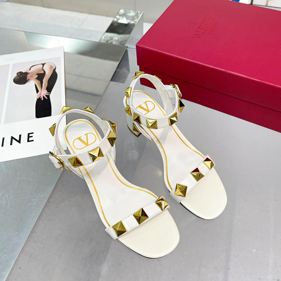 Valenti Roman Stud Calfskin Sandal   60mm - DopestKickz