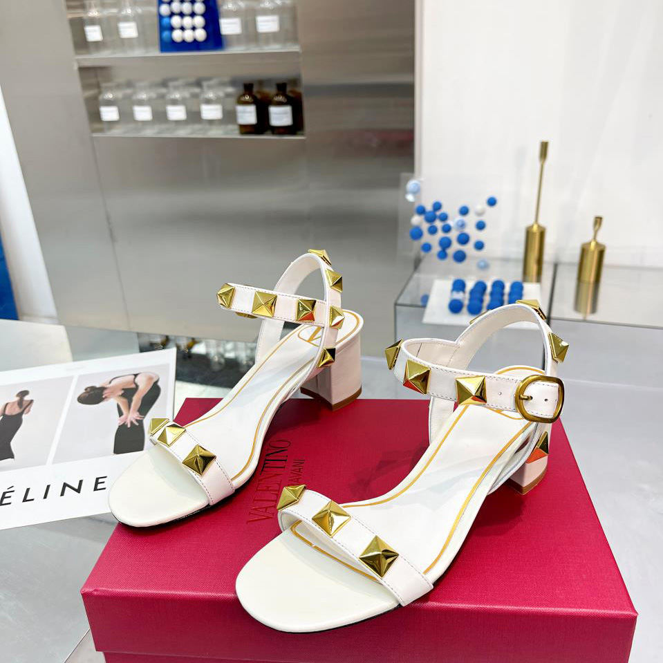 Valenti Roman Stud Calfskin Sandal   60mm - DopestKickz