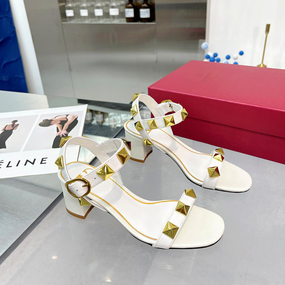 Valenti Roman Stud Calfskin Sandal   60mm - DopestKickz
