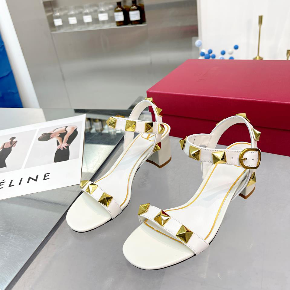 Valenti Roman Stud Calfskin Sandal   60mm - DopestKickz