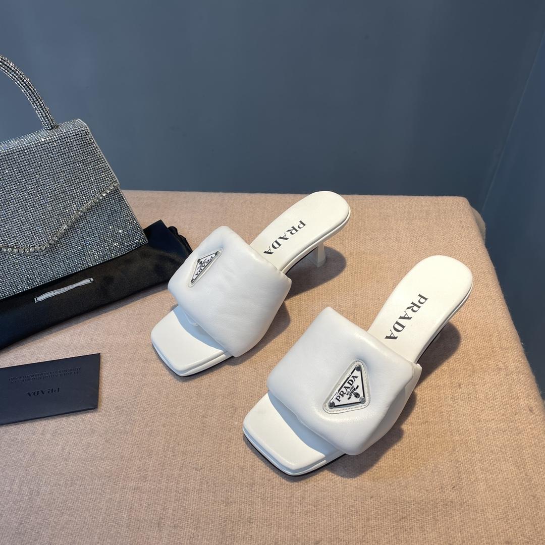 Prada Soft Padded Nappa Sandals - DopestKickz