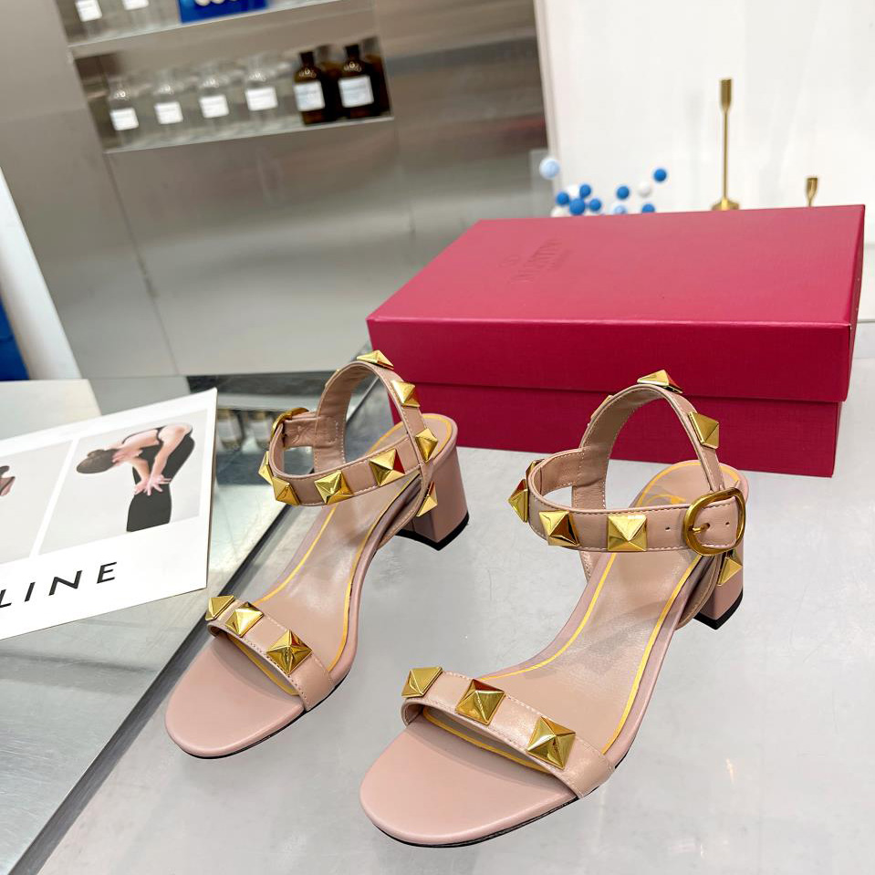 Valenti Roman Stud Calfskin Sandal   60mm - DopestKickz