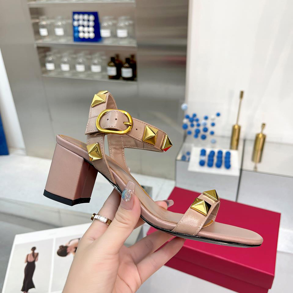 Valenti Roman Stud Calfskin Sandal   60mm - DopestKickz
