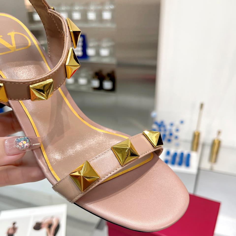 Valenti Roman Stud Calfskin Sandal   60mm - DopestKickz