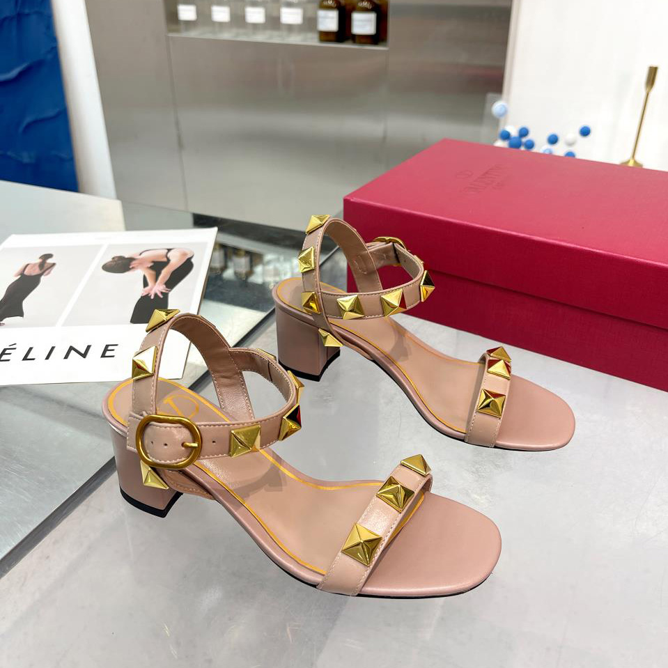 Valenti Roman Stud Calfskin Sandal   60mm - DopestKickz