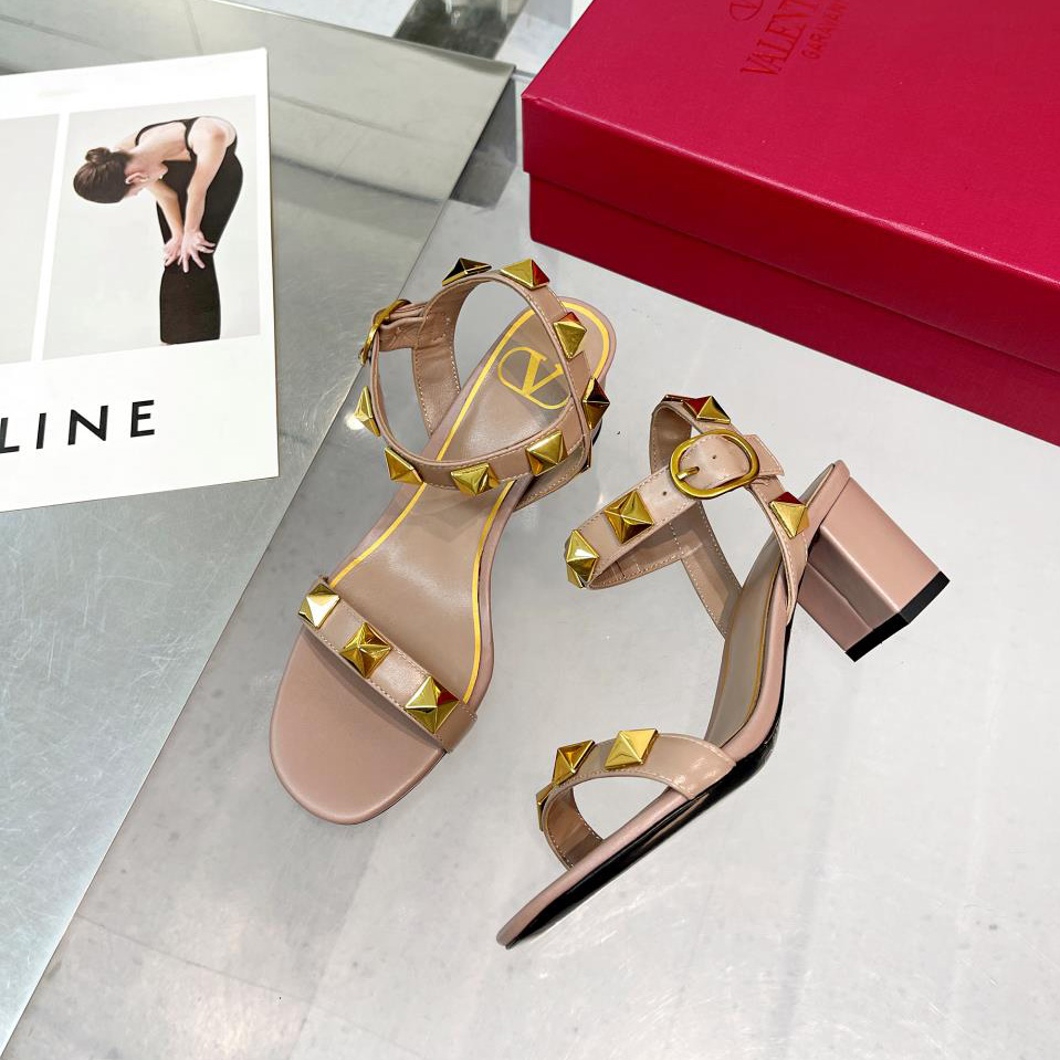 Valenti Roman Stud Calfskin Sandal   60mm - DopestKickz