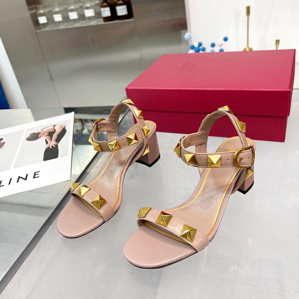Valenti Roman Stud Calfskin Sandal   60mm - DopestKickz