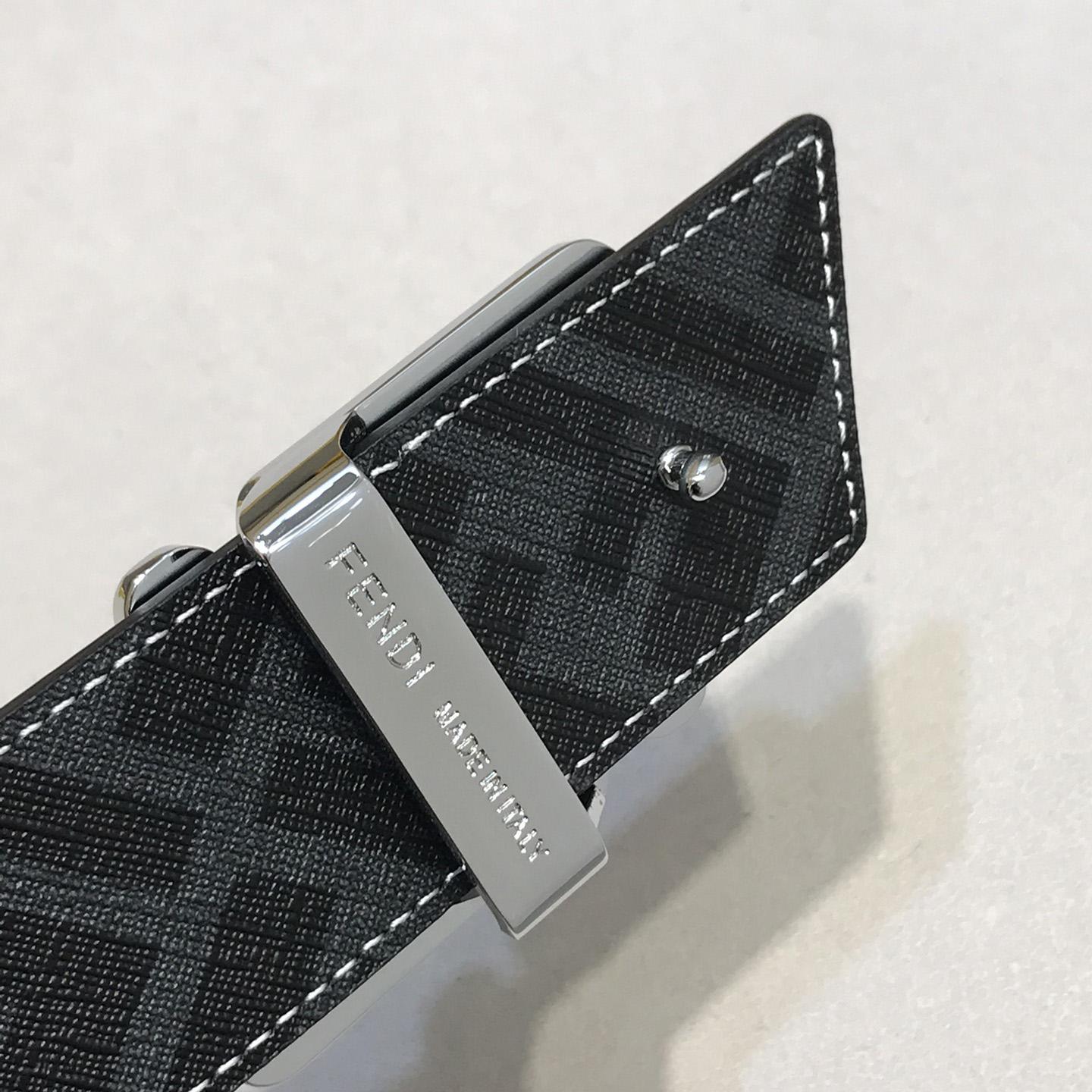 Fendi Black Leather Belt - DopestKickz