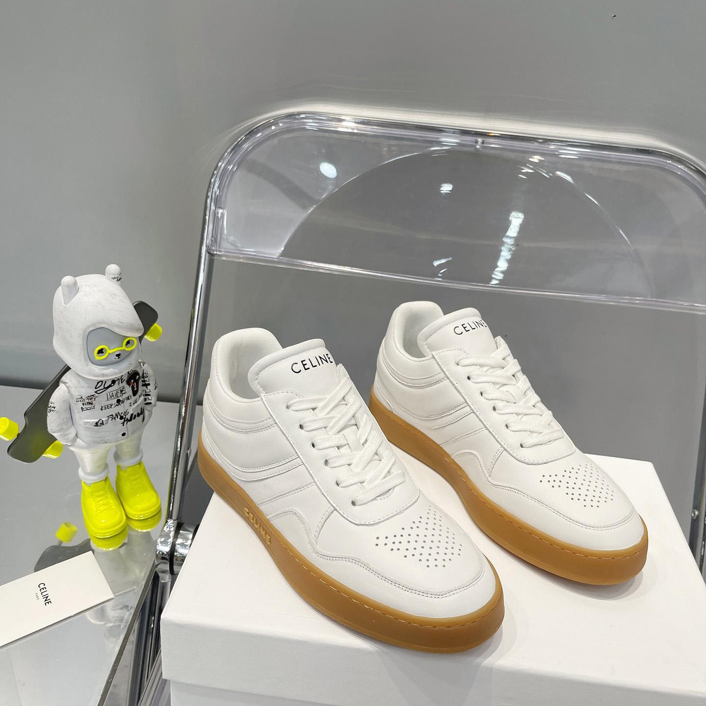 Celine Trainer Low Lace -Up Sneaker In Calfskin - DopestKickz