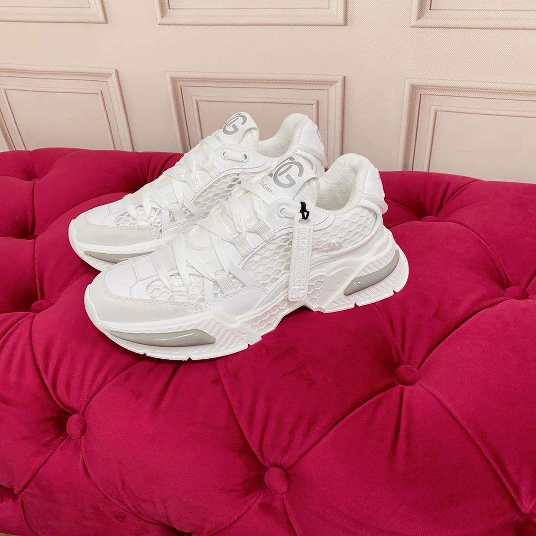 Dolce & Gabbana Mixed-Material Airmaster Sneakers - DopestKickz