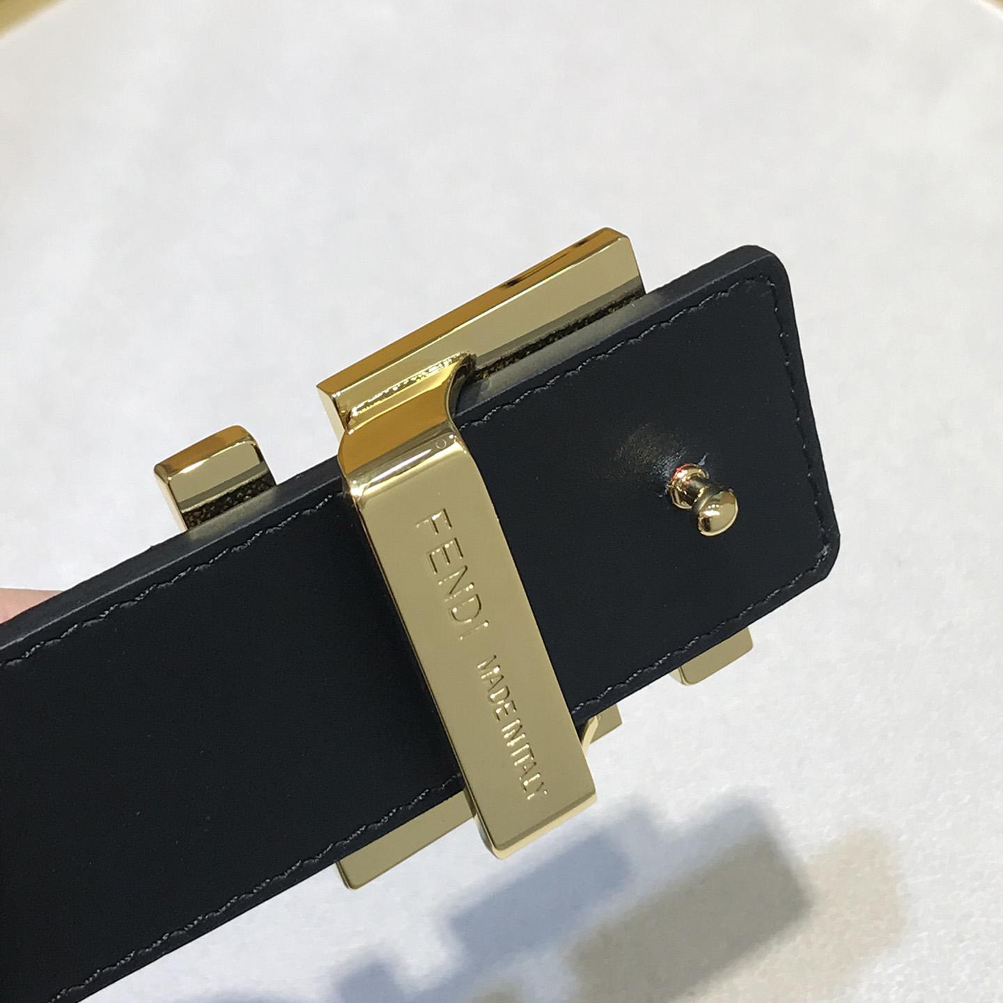 Black Reversible Leather Belt - DopestKickz