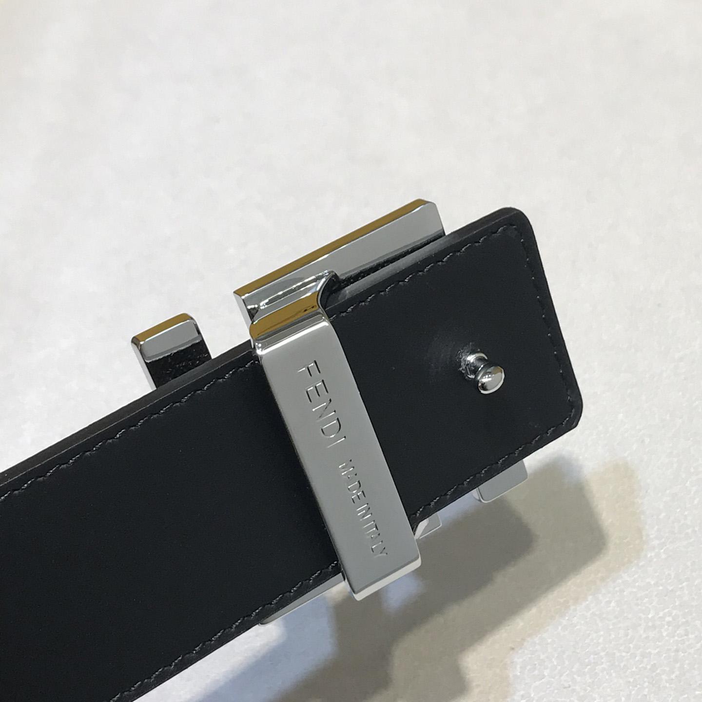 Fendi Black Reversible Leather Belt - DopestKickz