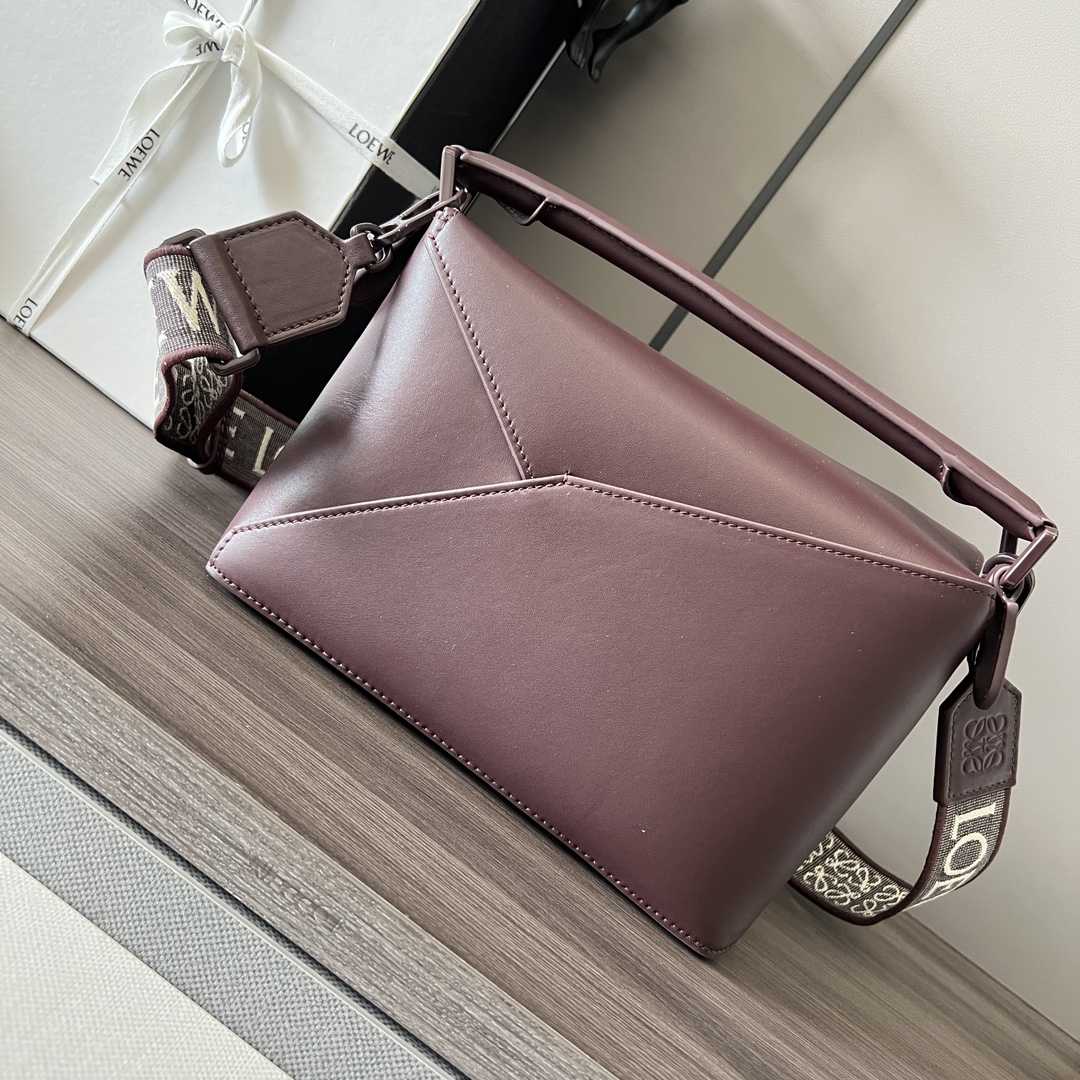 Loewe Small Puzzle Edge Bag In Satin Calfskin - DopestKickz
