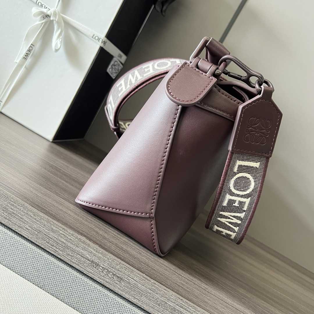 Loewe Small Puzzle Edge Bag In Satin Calfskin - DopestKickz