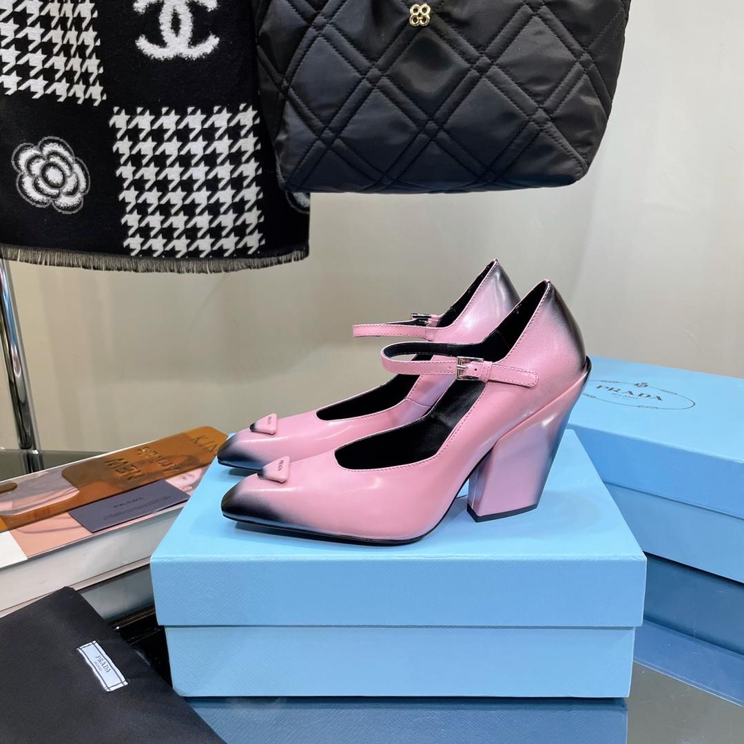 Prada Brushed Leather Pumps - DopestKickz
