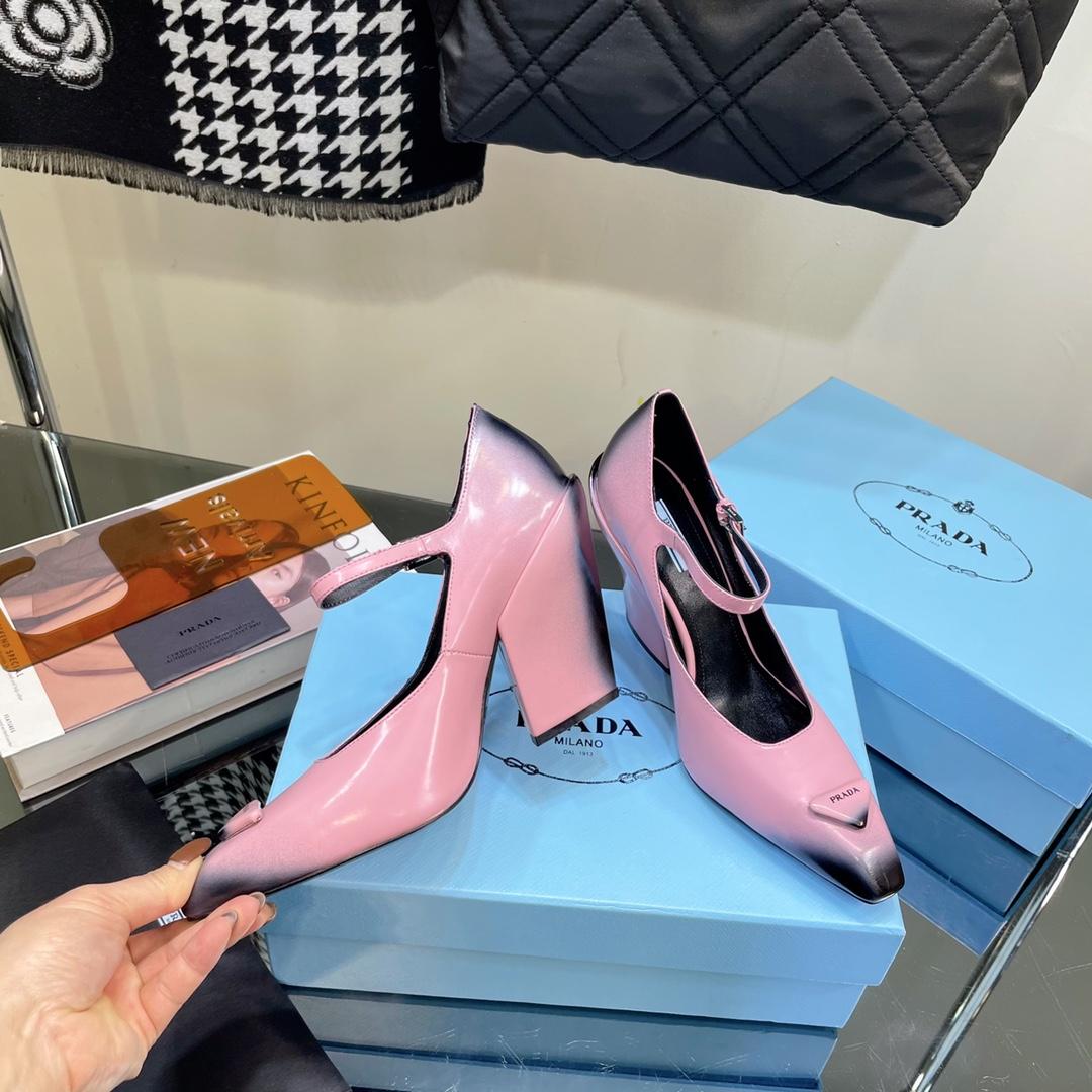 Prada Brushed Leather Pumps - DopestKickz