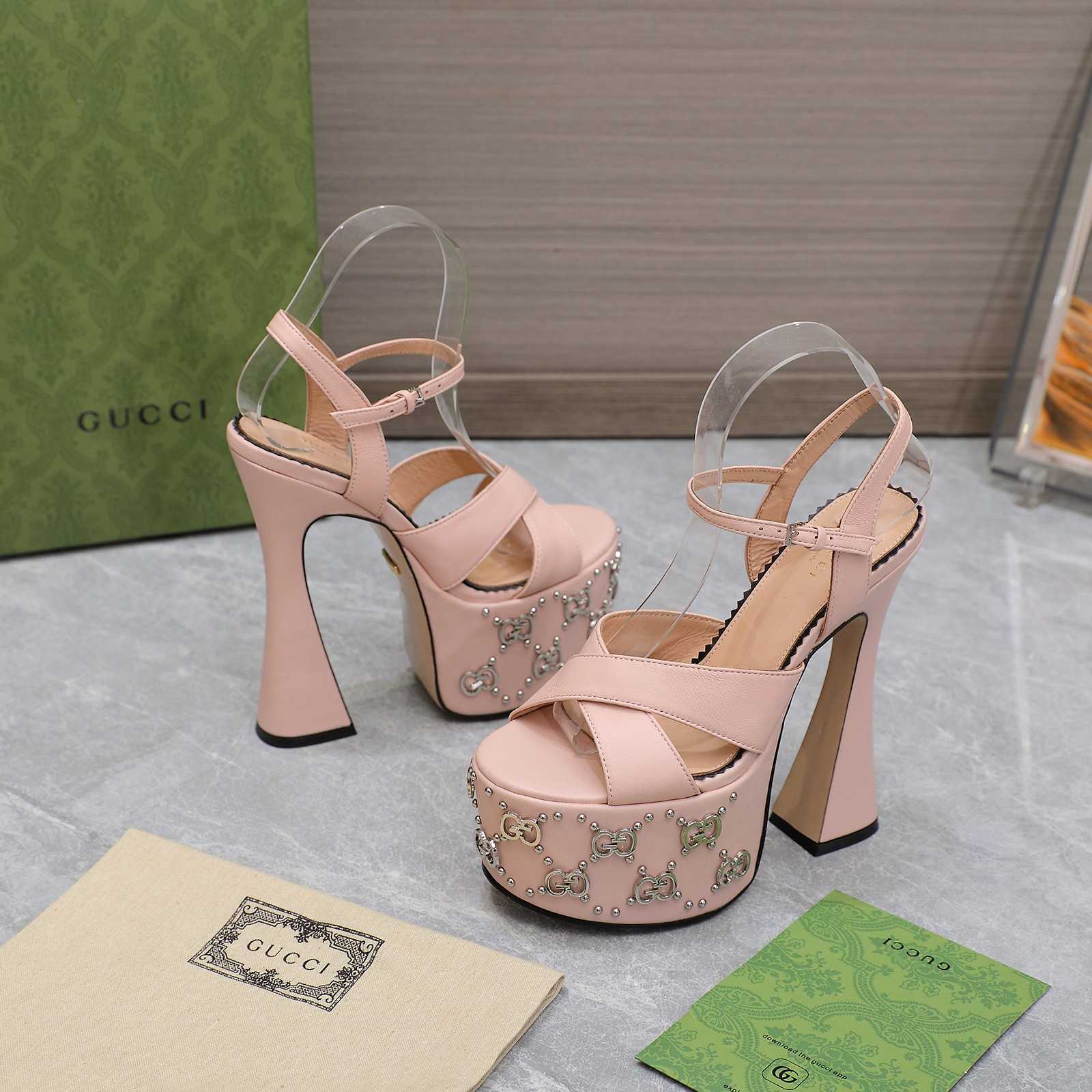 Gucci Women's Interlocking G Studs Sandal - DopestKickz