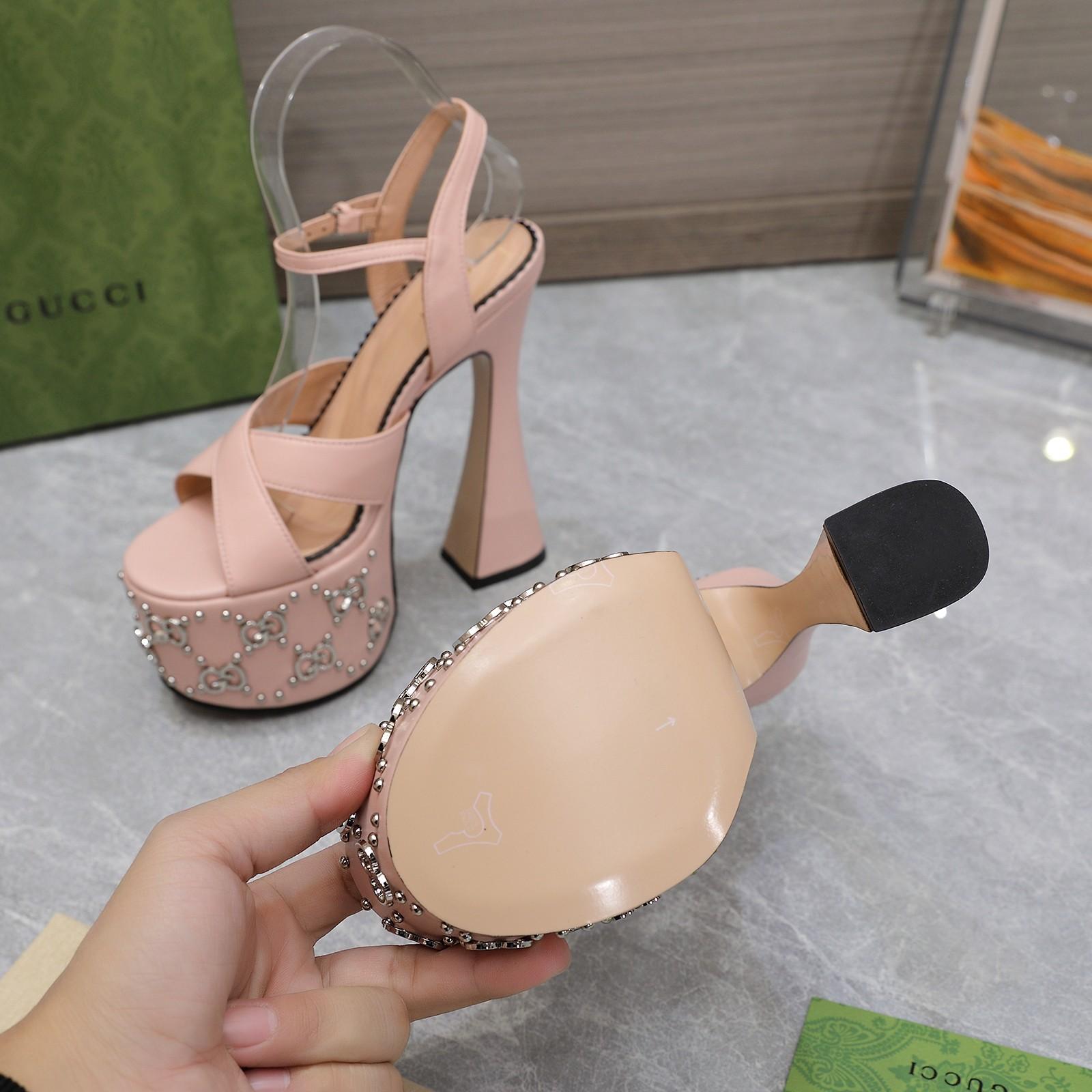 Gucci Women's Interlocking G Studs Sandal - DopestKickz