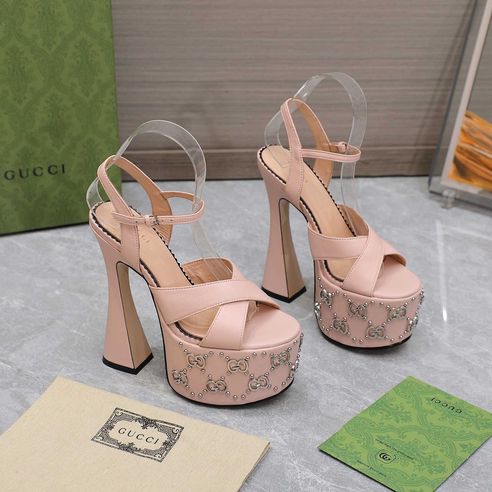 Gucci Women's Interlocking G Studs Sandal - DopestKickz