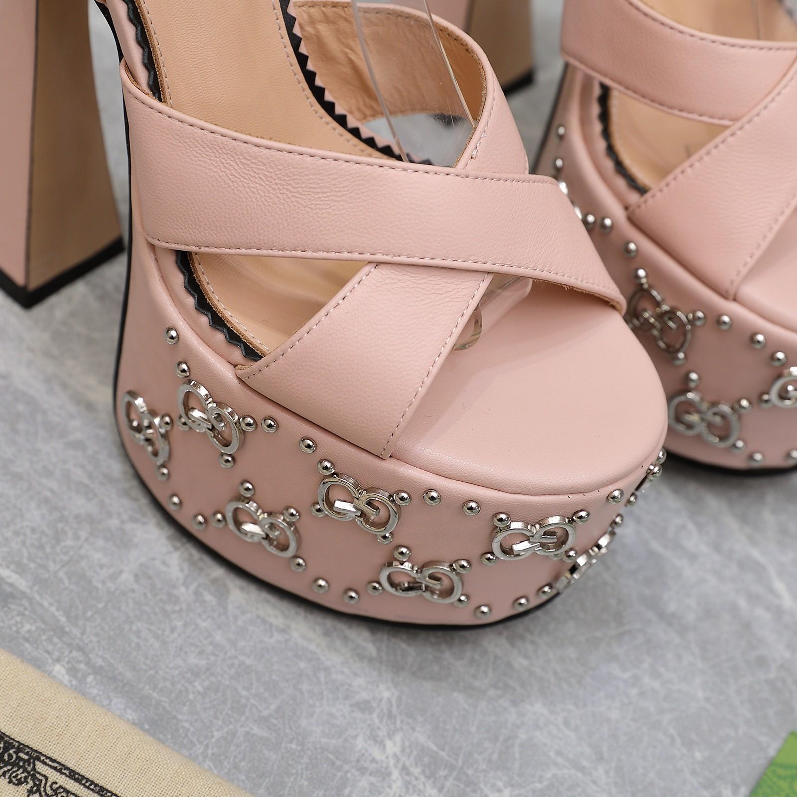 Gucci Women's Interlocking G Studs Sandal - DopestKickz