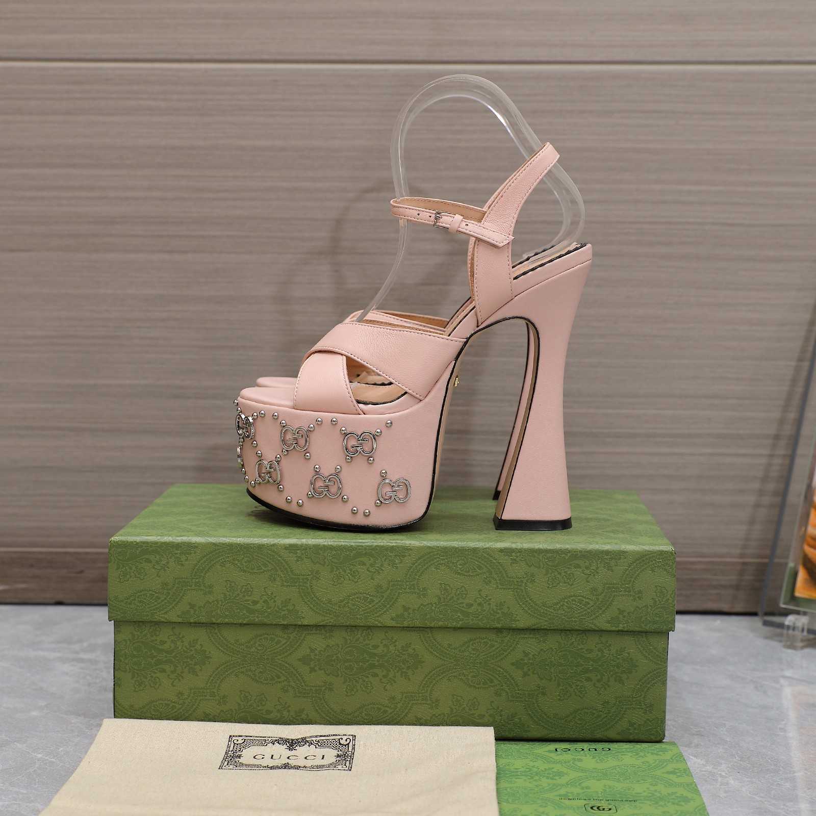 Gucci Women's Interlocking G Studs Sandal - DopestKickz